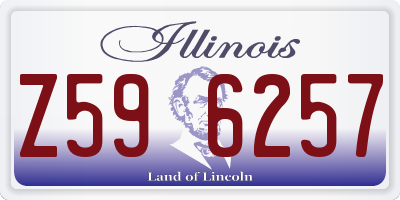 IL license plate Z596257