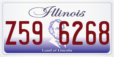 IL license plate Z596268