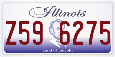 IL license plate Z596275