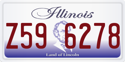 IL license plate Z596278