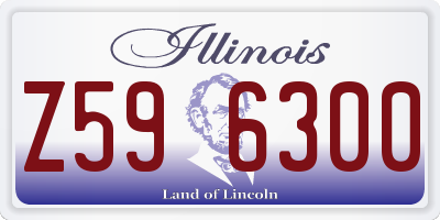 IL license plate Z596300
