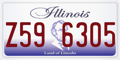 IL license plate Z596305