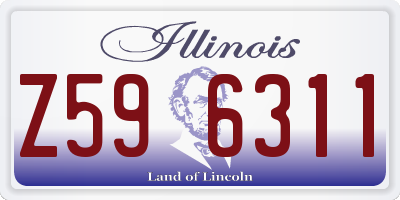 IL license plate Z596311