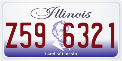 IL license plate Z596321