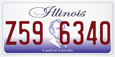 IL license plate Z596340