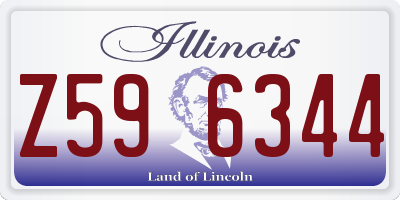 IL license plate Z596344