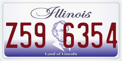 IL license plate Z596354