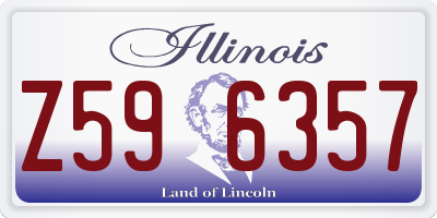 IL license plate Z596357