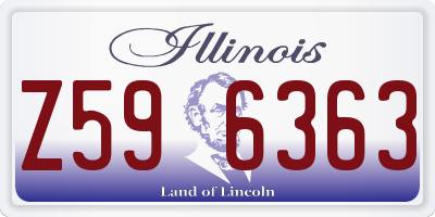 IL license plate Z596363