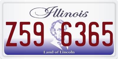 IL license plate Z596365