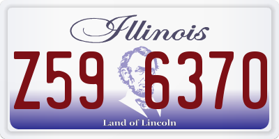 IL license plate Z596370