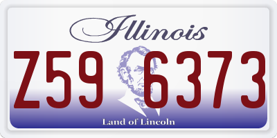 IL license plate Z596373