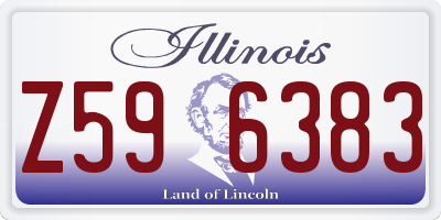 IL license plate Z596383