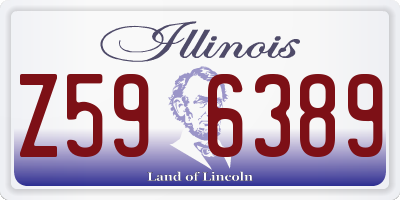 IL license plate Z596389