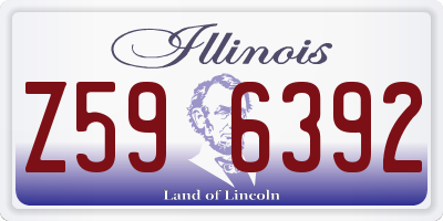 IL license plate Z596392