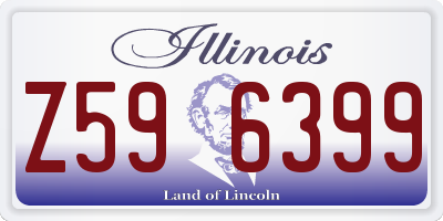 IL license plate Z596399