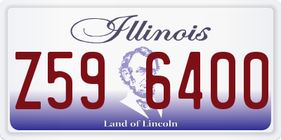 IL license plate Z596400