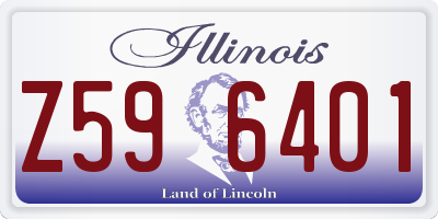 IL license plate Z596401