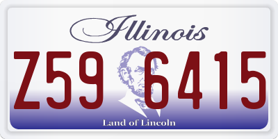 IL license plate Z596415