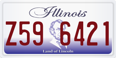 IL license plate Z596421