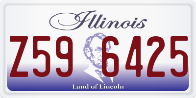 IL license plate Z596425