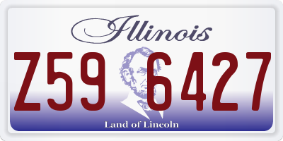 IL license plate Z596427