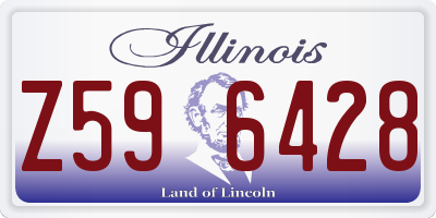 IL license plate Z596428