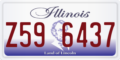 IL license plate Z596437
