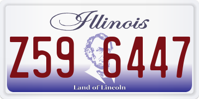 IL license plate Z596447