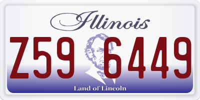 IL license plate Z596449