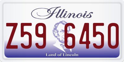 IL license plate Z596450
