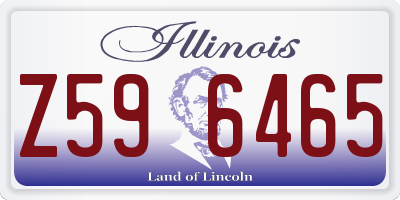 IL license plate Z596465