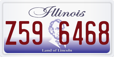 IL license plate Z596468