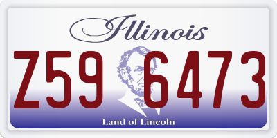 IL license plate Z596473