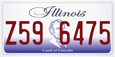 IL license plate Z596475