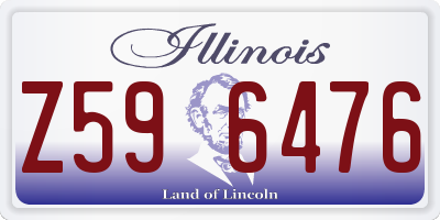IL license plate Z596476
