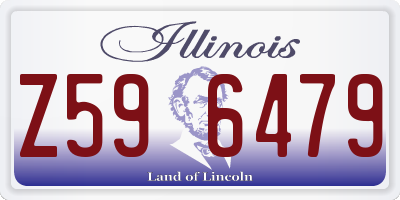 IL license plate Z596479