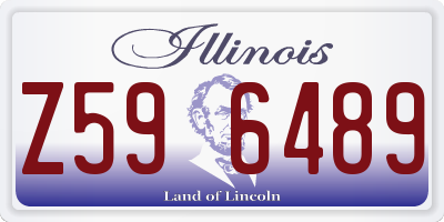 IL license plate Z596489