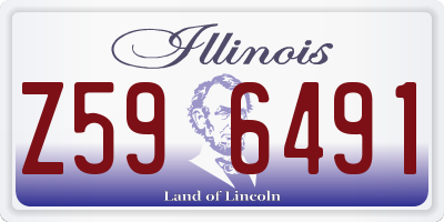 IL license plate Z596491