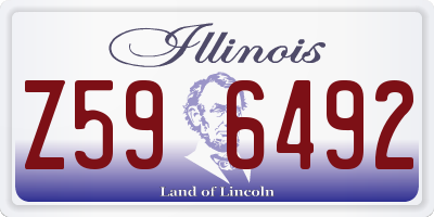 IL license plate Z596492