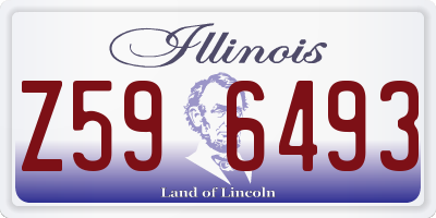 IL license plate Z596493