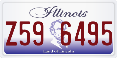 IL license plate Z596495