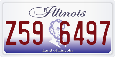 IL license plate Z596497