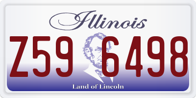 IL license plate Z596498