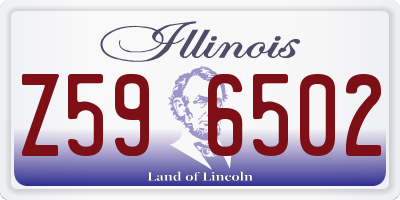 IL license plate Z596502