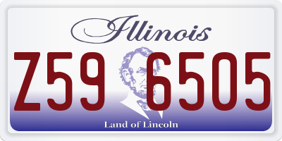 IL license plate Z596505