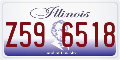 IL license plate Z596518