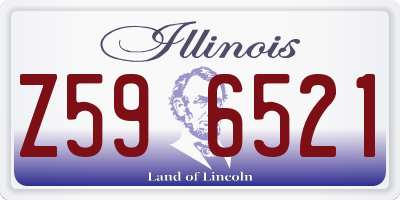 IL license plate Z596521