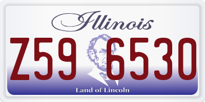 IL license plate Z596530