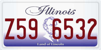 IL license plate Z596532